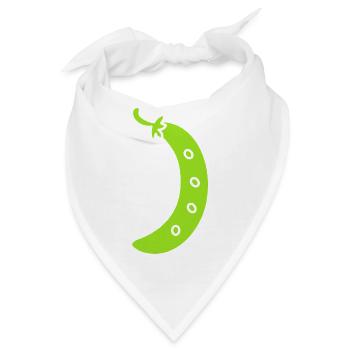 Französische Bohne - Bandana - Weiß - Vorne