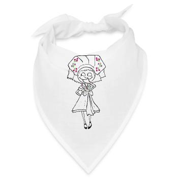 SERBSKA LUBINA - kontur - - Bandana - Weiß - Vorne