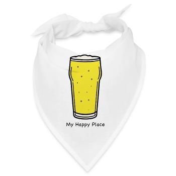 Golden Draft Pint-Grafik - Bandana - Weiß - Vorne