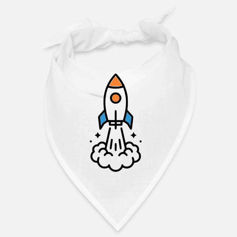 Comic spatial Rocket Launch Bandana