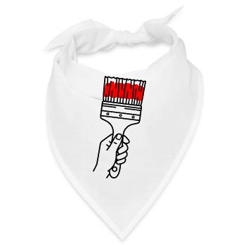 Maler - Bandana - Weiß - Vorne