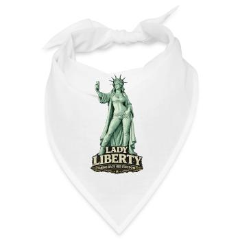  Lady Liberty Taking Back Her Freedom Moderne - Bandana - Weiß - Vorne