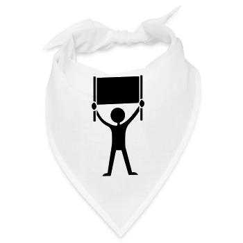 Botschaft Demonstration - Bandana - Weiß - Vorne