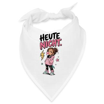 Heute nicht - Bandana - Weiß - Vorne