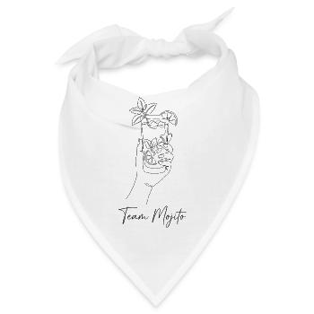 JGA Mojito Cocktail Barkeeper - Bandana - Weiß - Vorne
