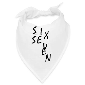 Six Seven Meme 67 - Bandana - Weiß - Vorne