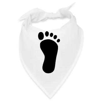 Fuß Fußpflege Podologe Geschenk  - Bandana - Weiß - Vorne