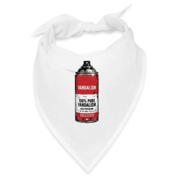 Lackspray Dose Kunst Graffiti - Bandana - Weiß - Vorne