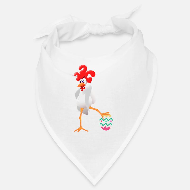 Coq de Pâques - Bandana - blanc