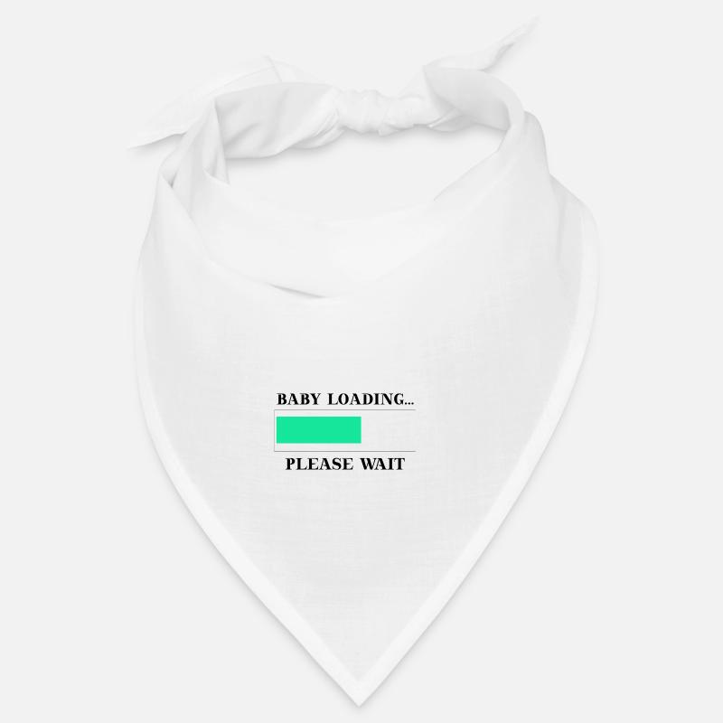 Schwanger Baby loading please wait Geschenkidee Bandana