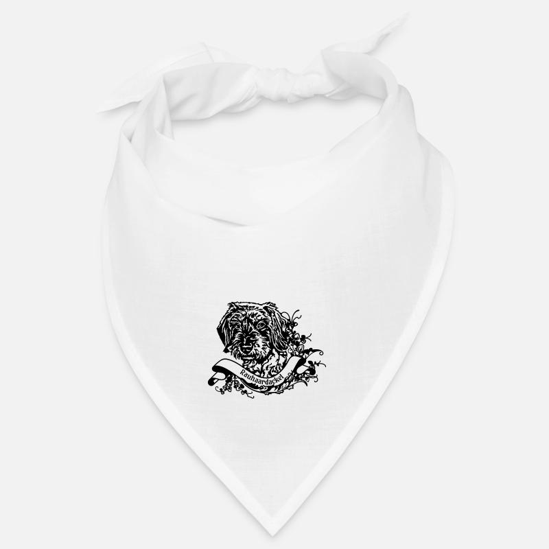 Rauhaardackel an Retro Banner Bandana