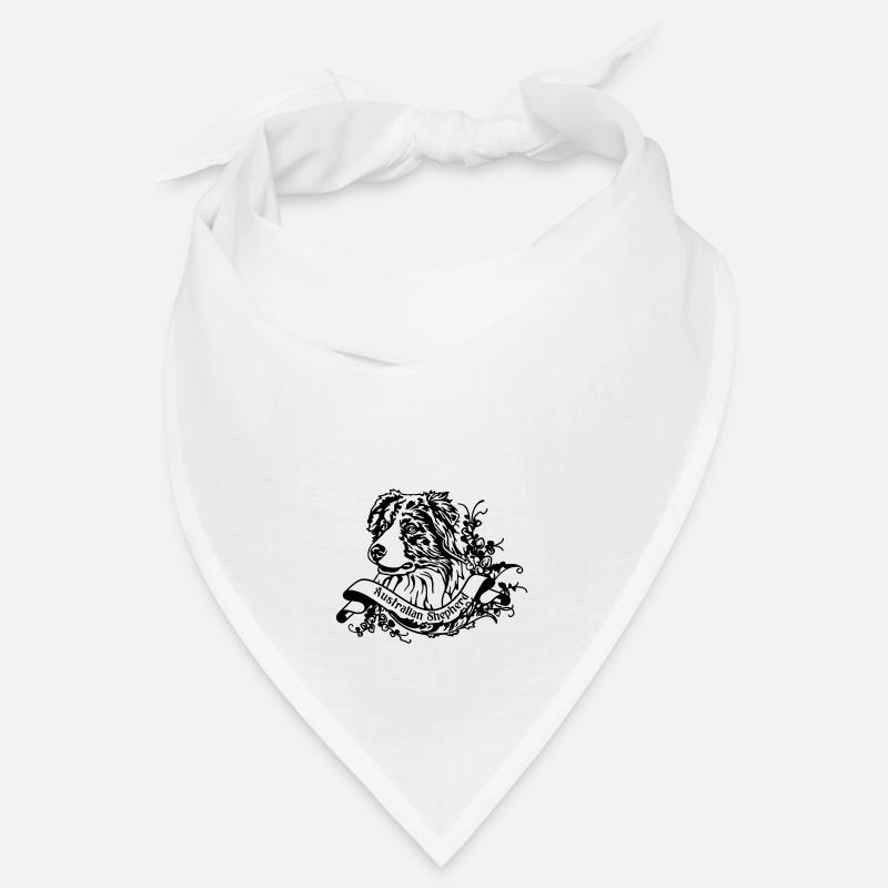 Australian Shepherd an Retro Banner Bandana