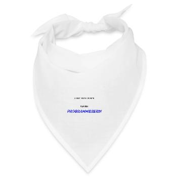 Lasst mich durch ich bin Programmiererin Geschenk - Bandana - Weiß - Vorne