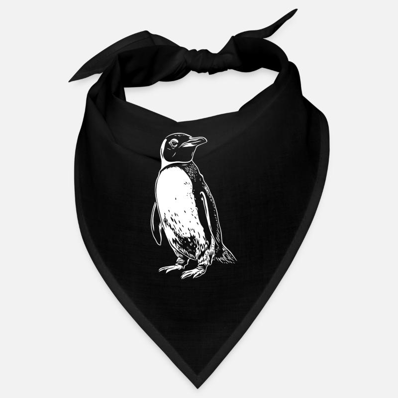 White Penguin Drawing Bandana