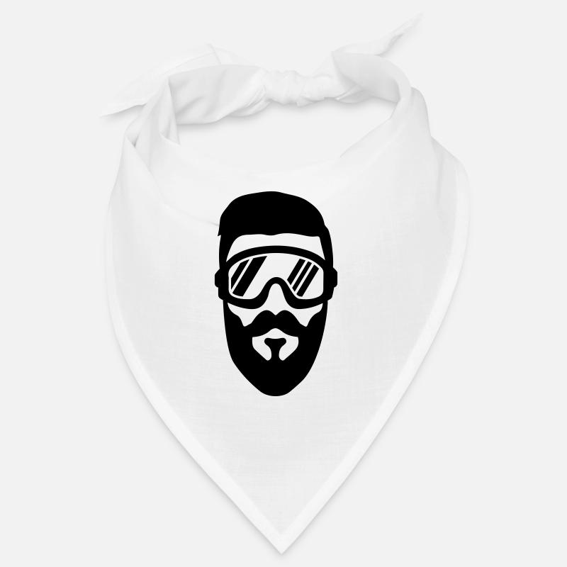 ski goggles beard Bandana