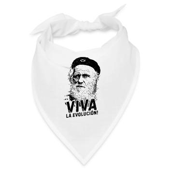 VIVA la evolucion Darwin Biologie - Bandana - Weiß - Vorne