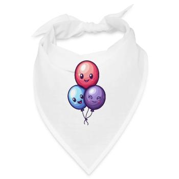Ballons für Kinder - Bandana - Weiß - Vorne