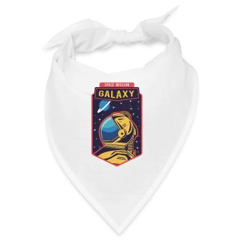 Space Galaxy Grafik - Bandana - Weiß - Vorne