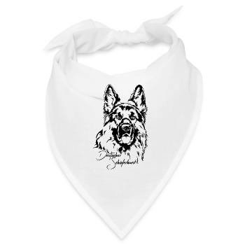 DEUTSCHER SCHÄFERHUND langhaar Hunde Wilsigns - Bandana - Weiß - Vorne