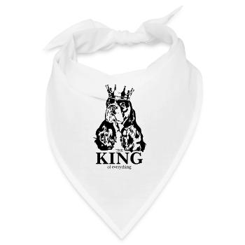 American Cocker Spaniel King of everything Hunde - Bandana - Weiß - Vorne
