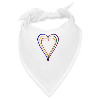 LGBTQ - Bandana - Weiß - Vorne