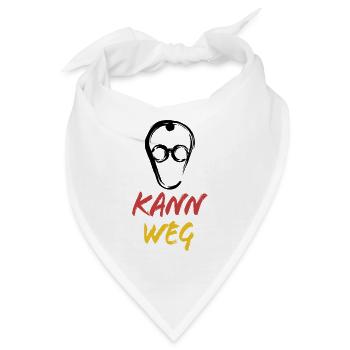 Merz Kann weg - nein zu Merz - Kanzler - Bandana - Weiß - Vorne