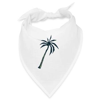 Palme - Bandana - Weiß - Vorne