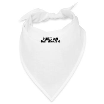 Runter vom Mattenwagen Sportlehrer Lehrer Sport - Bandana - Weiß - Vorne