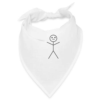 Strichmann Böse - Bandana - Weiß - Vorne