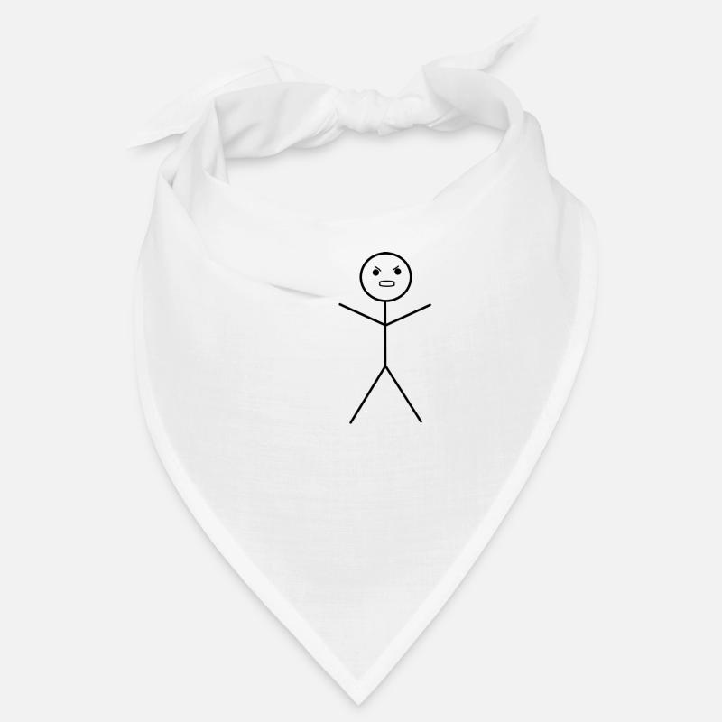Strichmann Böse - Bandana - Weiß