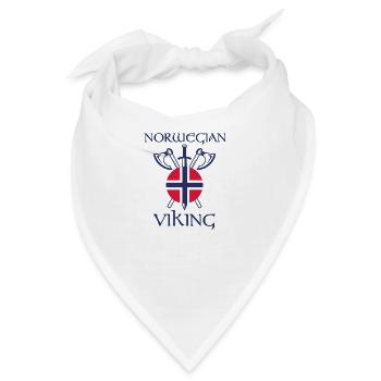 Norwegian viking Norwegen Geschenk - Bandana - Weiß - Vorne