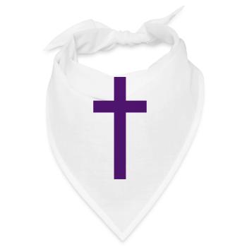 Kreuz Christentum Protestanten Katholisch Jesus - Bandana - Weiß - Vorne