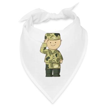 Soldat - Bandana - Weiß - Vorne