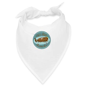 Die Scheiße des Lebens! - Bandana - Weiß - Vorne