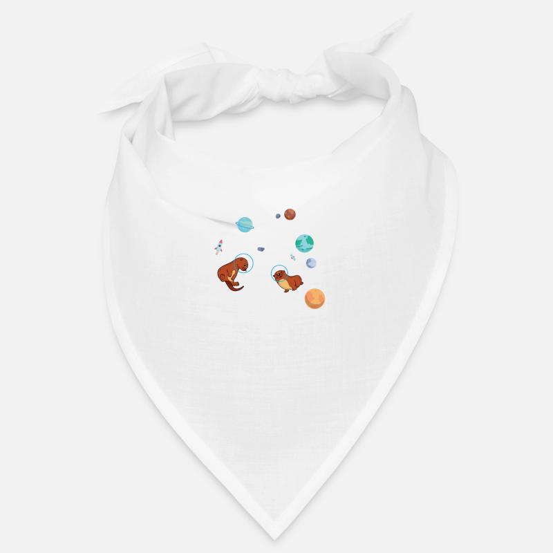 Chemise Otter Space pour les explorateurs de l’espace - Bandana - blanc