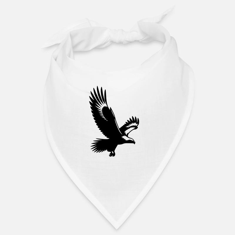 Pygargue à queue blanche avec d’énormes ailes tatouage oiseau Bandana