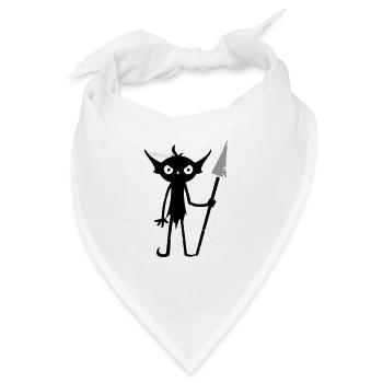 Goblin Ork Monster - Bandana - Weiß - Vorne