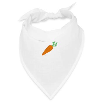 Karotte - Bandana - Weiß - Vorne