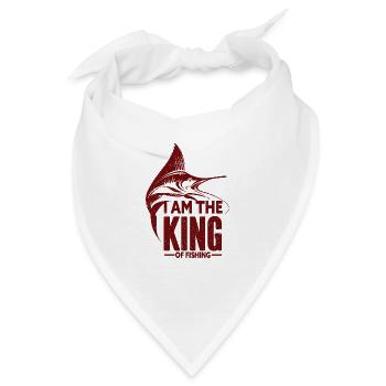 Angler Angelhaken Angelrute Sportfischer - Bandana - Weiß - Vorne