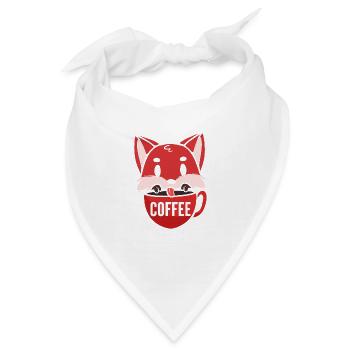 Kaffeetrinker Barista Gift - Bandana - Weiß - Vorne