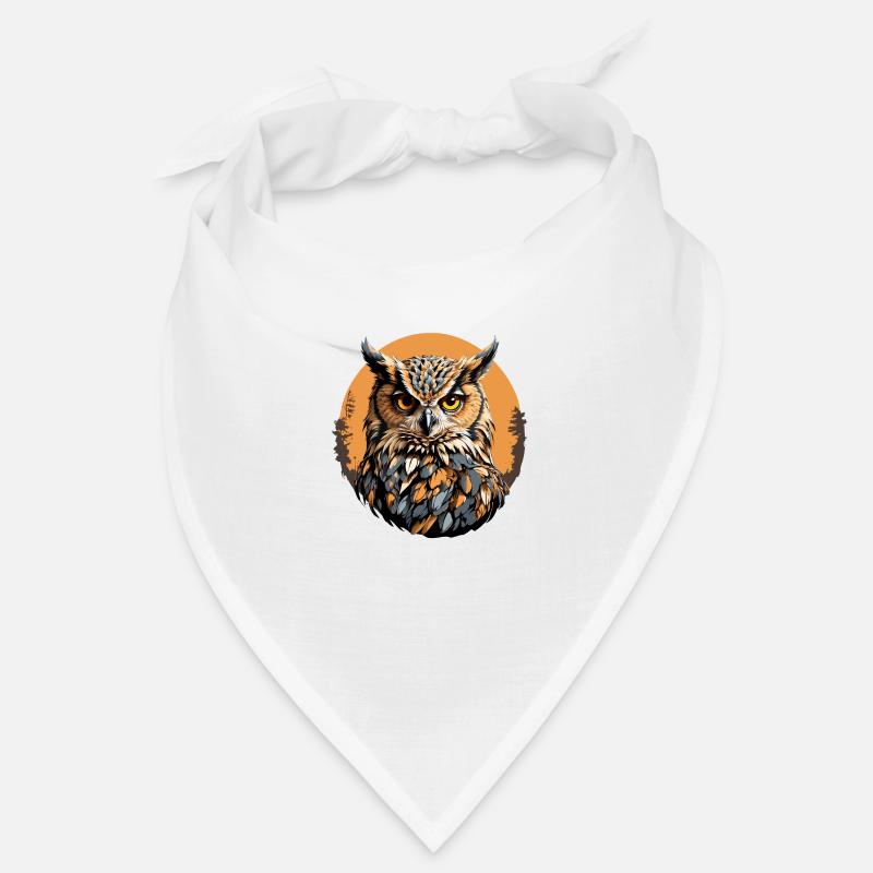 Stolzer Uhu große Eule für Eulenfreunde Bandana