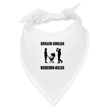 BBQ - Bandana - Weiß - Vorne