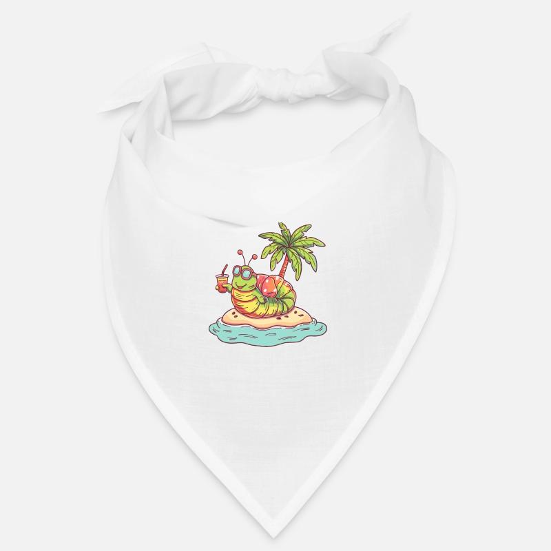 Worm Summer Beach Comic Bandana