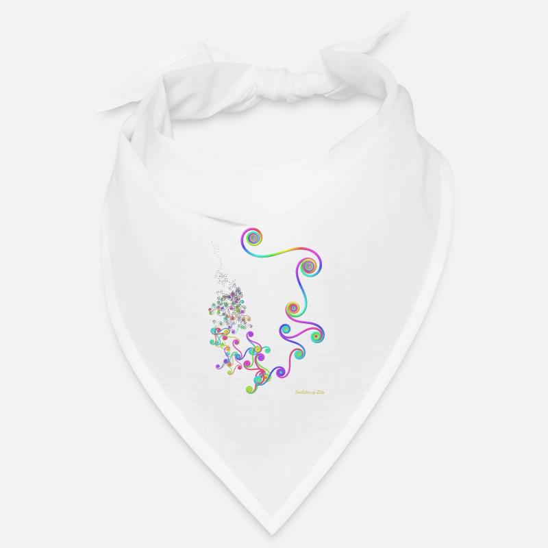 Evolution de Zeta - très colorée et au format 3: 2 - Bandana - blanc