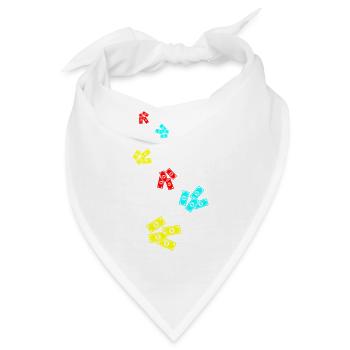 Cash Money Symbol - Bandana - Weiß - Vorne