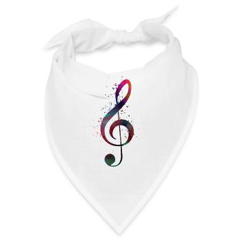 Musik-Universal-Taste - Bandana - Weiß - Vorne