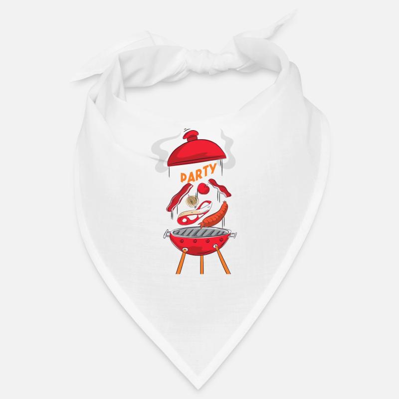 Barbecue - Bandana - blanc