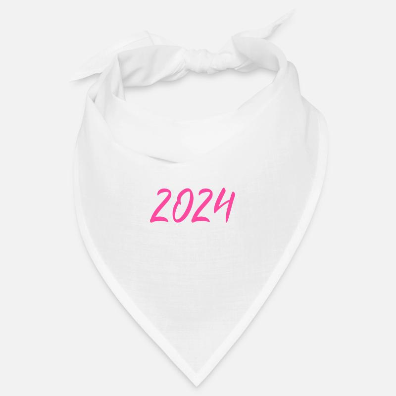 2024 Réveillon du Nouvel An rose rose Bandana
