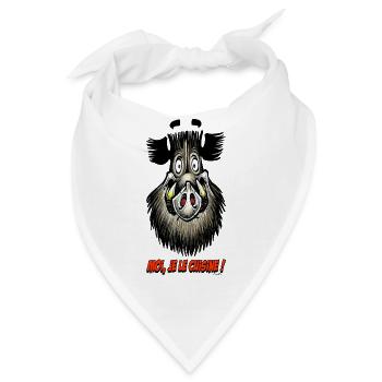 Das Schwein, das mich Kitchen! - Bandana - Weiß - Vorne