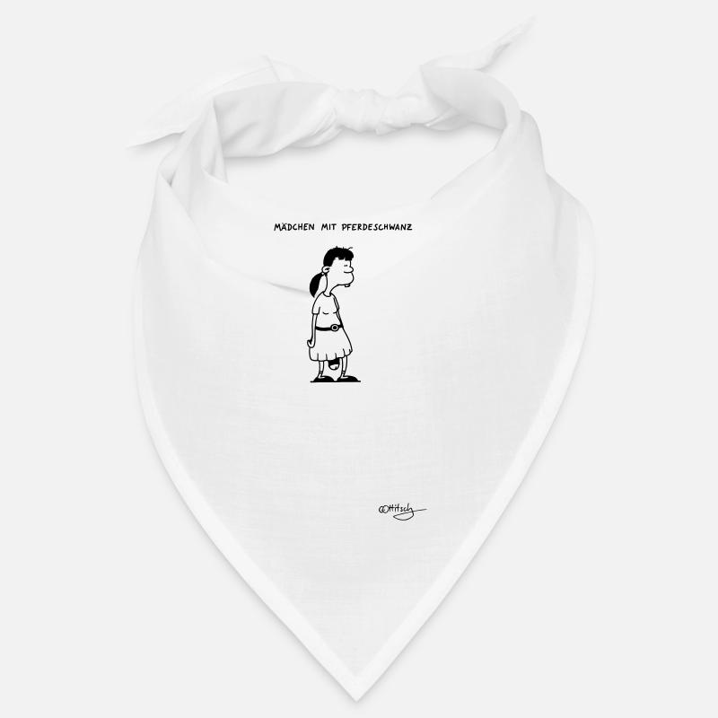 Mädchen mit Pferdeschwanz Bandana